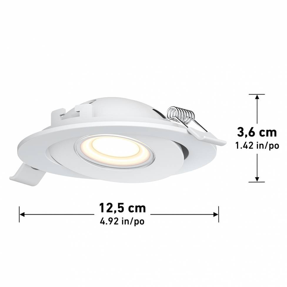 Skyview 4in Gimbal Round, 5CCT WHITE