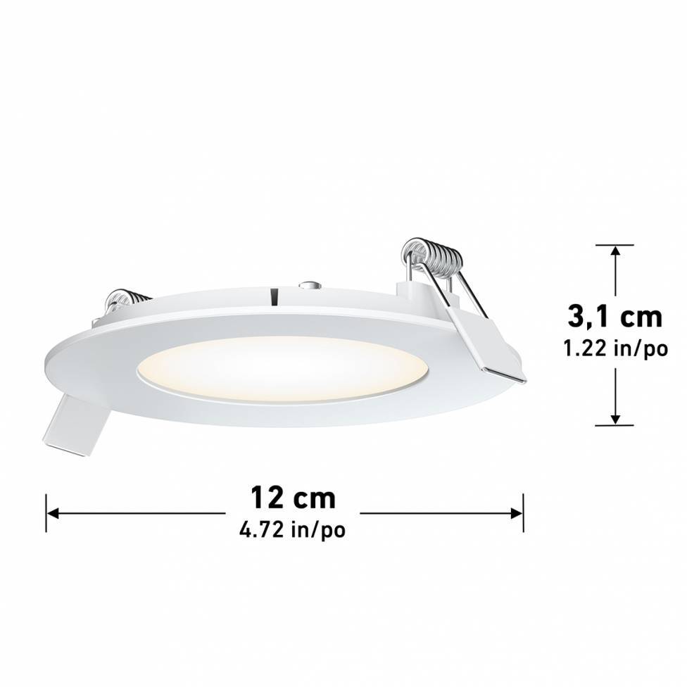 Skyview - 4in Recessed Downlight, Slim Panel , 5CCT WHITE