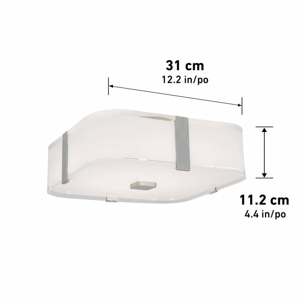 Subway Square Integrated LED Flush Mount