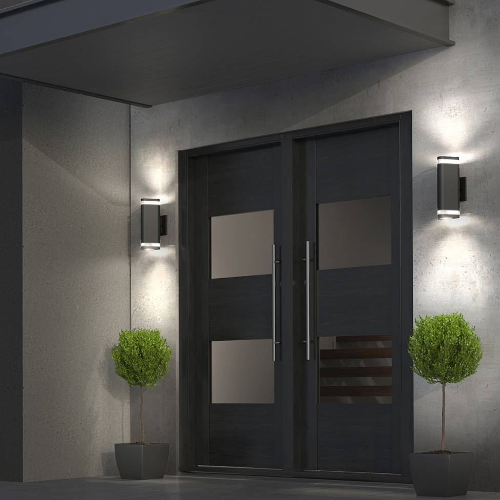 Trygon Integrated Outdoor Wall Light