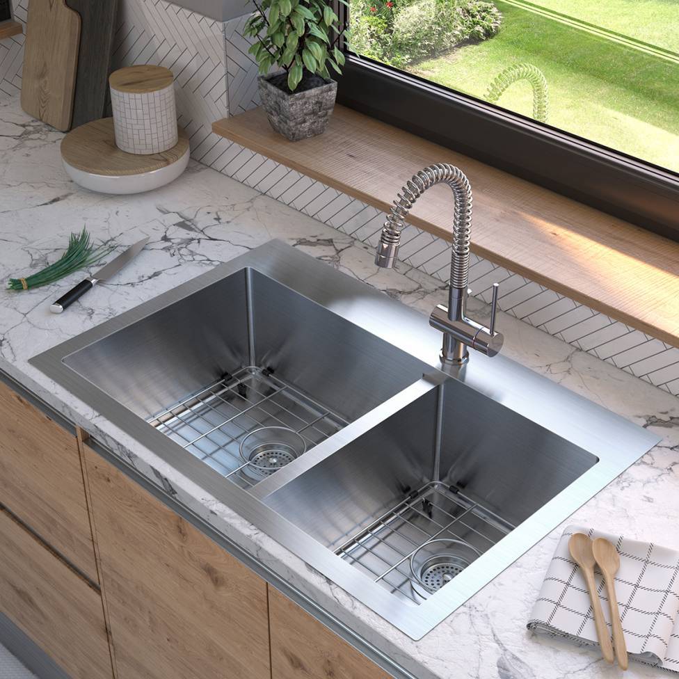 Aquabay Double Bowl Stainless Steel Sink
