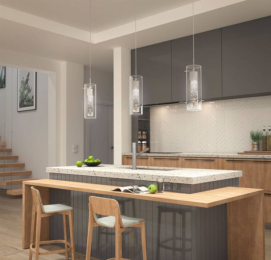 Modern Lighting Over Kitchen Counter 973e1b 