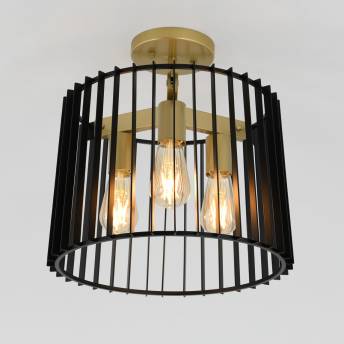 Gatsby Black and Gold Flush Mount | Artika | Artika