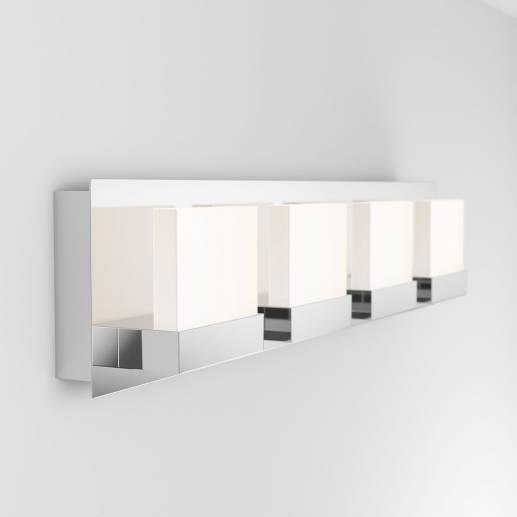 Artika | Aplique de pared LED de 4 luces Frosted Cube