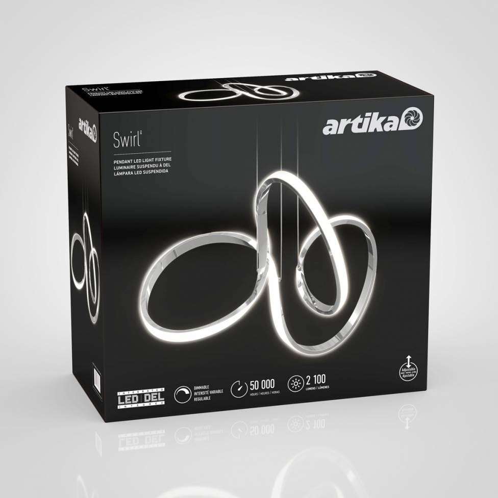 Artika | Swirl Integrated LED Pendant