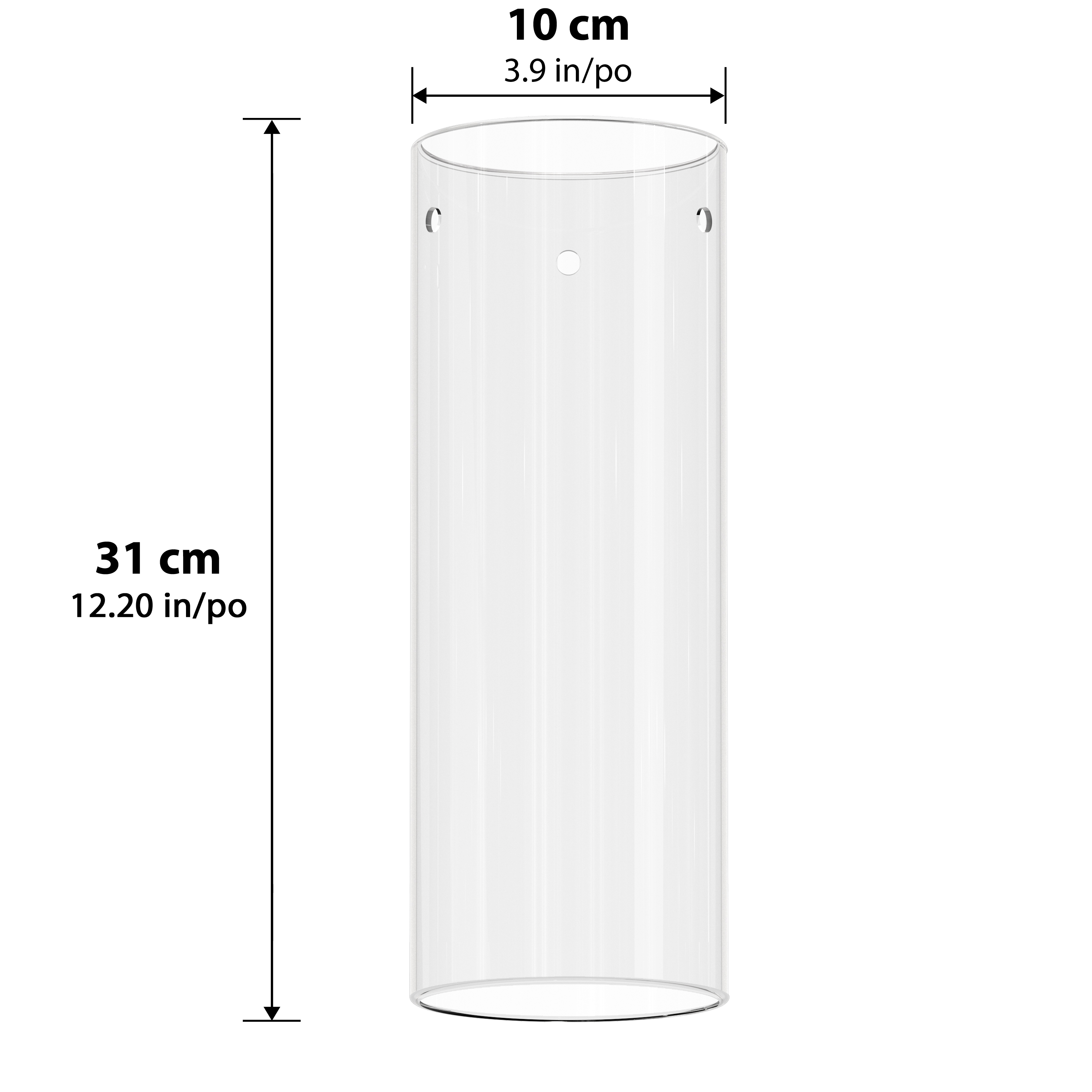 Cylindre de verre extérieur 310 mm